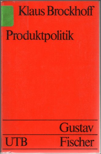 Produktpolitik. - Brockhoff, Klaus