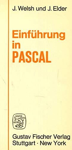 Beispielbild fr Einfhrung in PASCAL zum Verkauf von medimops