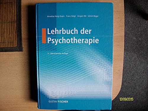 Beispielbild fr Lehrbuch der Psychotherapie zum Verkauf von medimops