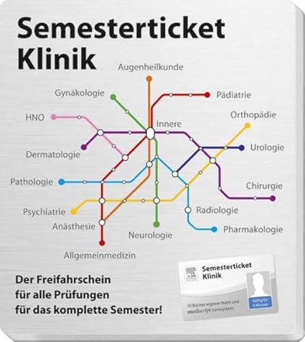 Stock image for Semesterticket Klinik: ALLE Online-Bcher - ALLE Klinik-Fragen - LERNPLANER fr Testate UND Examen for sale by medimops