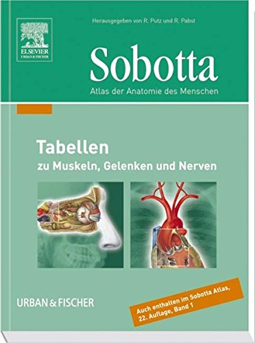 Beispielbild fr Sobotta Tabellen: Tabellen zu Muskeln, Gelenken und Nerven- passend zur 22.A. des Atlas Anatomie- zum Verkauf von medimops