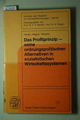 Beispielbild fr Das Profitprinzip zum Verkauf von Versandantiquariat Felix Mcke