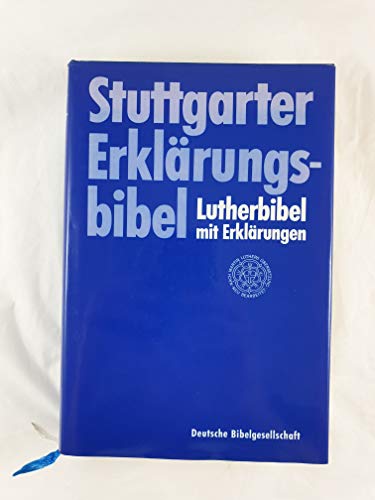 9783438011114: Bibelausgaben, Stuttgarter Erklrungsbibel, Handausg. (Nr.1111) [Lederhlle]
