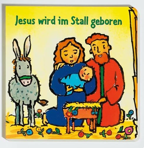 9783438046734: Jesus wird im Stall geboren.