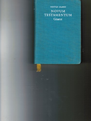 Beispielbild fr Novum Testamentum graece. .gemeinsam hrsg. von K. Aland, M. Black u. a. 27. rev. A. (4. Druck). zum Verkauf von Mller & Grff e.K.