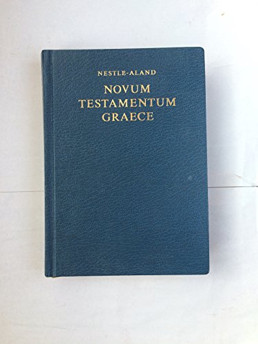 Stock image for Novum Testamentum Graece for sale by Chequamegon Books