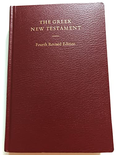 Beispielbild fr Bibelausgaben, The Greek New Testament (Nr.5110) (Greek New Testaments) zum Verkauf von medimops