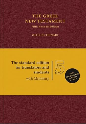 9783438051172: The greek new testement with dictionnary red 5 ed 28: Fifth Revised Edition; With Dictionary