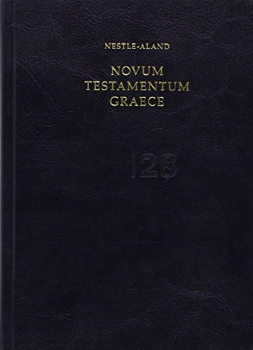 Beispielbild fr Novum Testamentum Graece: Nestle Aland, Flexisoft Edtion, Blue, Imitation Leather (English, German and Greek Edition) zum Verkauf von SecondSale