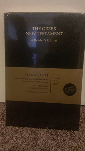 9783438051691: UBS 5th Revised Greek New Testament Reader's Edition: 124378 (English and Greek Edition)