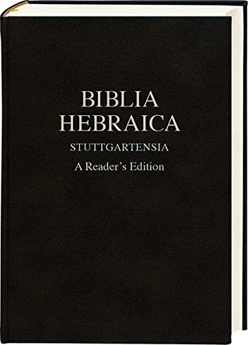 9783438052292: Biblia Hebraica Stuttgartensia: A Reader's Edition - Lederoptik