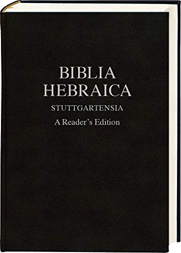 9783438052292: Biblia Hebraica Stuttgartensia (schwarz, Lederoptik): A Reader's Edition