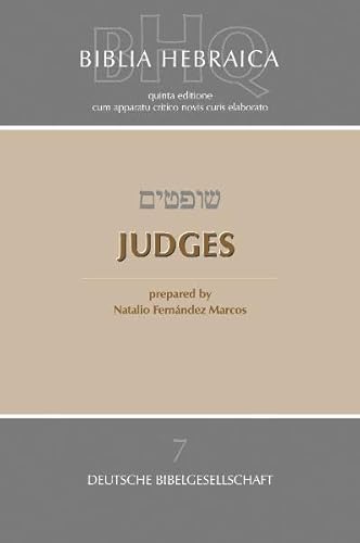 Stock image for Biblia Hebraica Quinta (Bhq) Judges for sale by GreatBookPrices