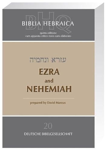 9783438052803: Biblia Hebraica Quinta (BHQ): 20. Ezra and Nehemiah (Greek, Hebrew and English Edition)