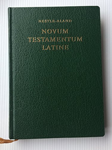 Novum Testamentum Latine. Novam Vulgatam Bibliorum Sacrorum Editionem Textum secuti apparatibus titulisque additis ediderunt Kurt Aland et Barbara Aland una cum Institutio studiorum textus Novi Testamenti Monasteriensi (Westphalia) * D ü n n d r u c k a u s g a b e - Nestle-Aland