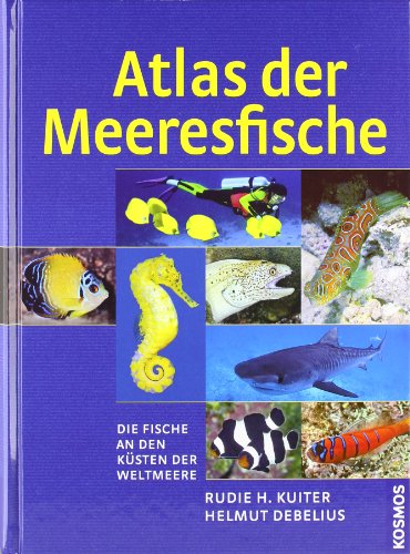 Stock image for Atlas der Meeresfische: Die Fische an den Ksten der Weltmeere [Gebundenes Buch] Meeresbiologe Naturfhrer Angeln Fische Meer Meeresfische maritime Fauna Bestimmungsbuch Ichthyologen Fischer Angler Taucher Schnorchler Fischkunde Zoologie Helmut Debelius (Autor), Rudie H. Kuiter Naturfhrer Angeln Fische Meer Meeresfische Meeresfische Bestimmungsbuch for sale by BUCHSERVICE / ANTIQUARIAT Lars Lutzer