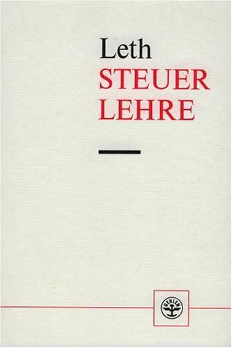 Stock image for Steuerlehre. Hardcover for sale by Deichkieker Bcherkiste