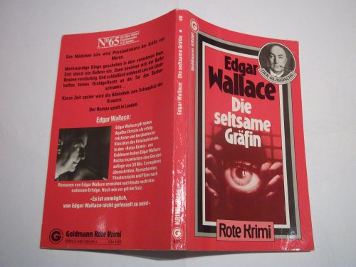 DIE SELTSAME GRÄFIN. Kriminalroman = The strange countess - Wallace, Edgar