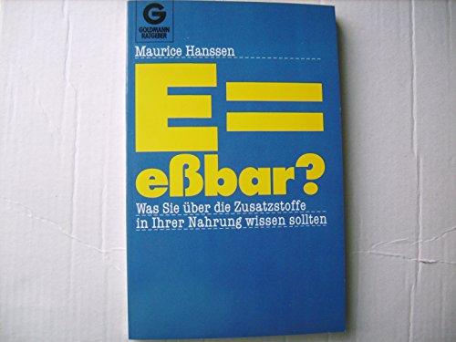 E ist gleich eßbar? - Hanssen, Maurice