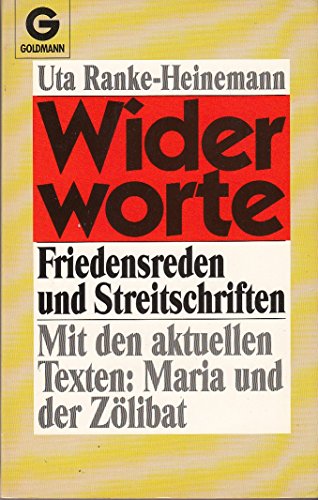 Imagen de archivo de Widerworte. Friedensreden und Streitschriften a la venta por Versandantiquariat Felix Mcke
