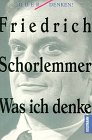 Was ich denke (Querdenken!) (German Edition) (9783442126194) by Schorlemmer, Friedrich