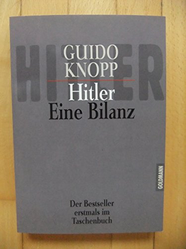 Imagen de archivo de Hitler. Eine Bilanz. a la venta por Midtown Scholar Bookstore