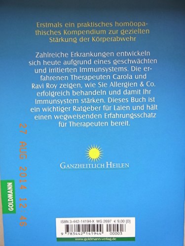 9783442141944: Das Immunsystem strken durch Homopathie.