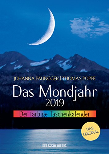 Stock image for Das Mondjahr 2019: Der farbige Taschenkalender - Das Original for sale by medimops