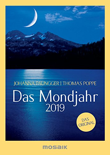 9783442319060: Das Mondjahr 2019 s/w-Taschenkalender