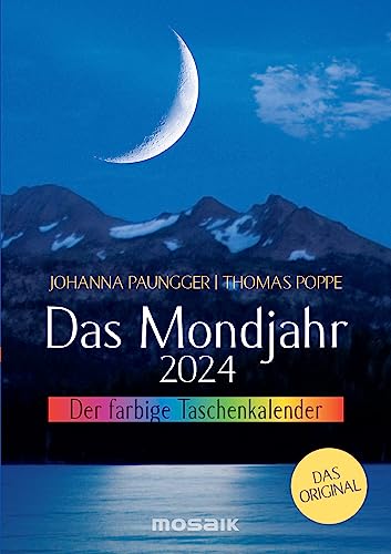 Beispielbild fr Das Mondjahr 2024 - Der farbige Taschenkalender: Das Original zum Verkauf von medimops
