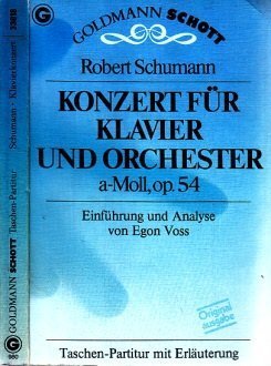 Beispielbild fr Konzert fr Klavier und Orchester, a- Moll, op. 54. Taschen- Partitur. zum Verkauf von Versandantiquariat Felix Mcke