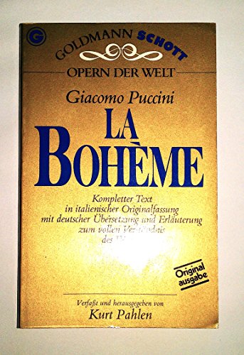 Beispielbild fr La Boheme zum Verkauf von Versandantiquariat Felix Mcke