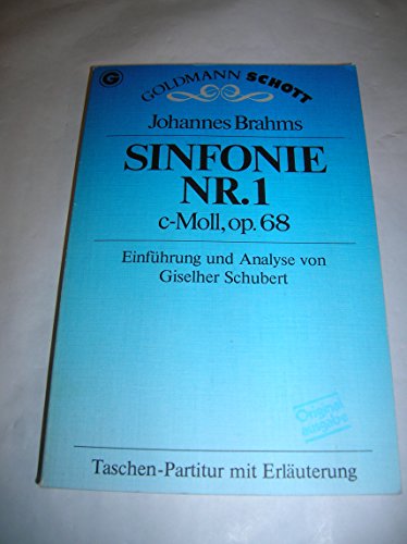 Sinfonie Nr. 1 c- Moll, op. 68 (5577 667). Taschenpartitur mit Erläuterungen.