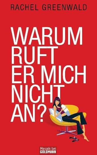 Beispielbild fr Warum ruft er mich nicht an? Was Frauen ber Mnner wissen mssen [Gebundene Ausgabe] Rachel Greenwald (Autor), Wibke Kuhn (bersetzer) 8 Millionen Frauen sind alleinstehend - 26 % aller deutschen Frauen suchen einen Partner - "Warum ruft er mich nicht an?" Eine Frage, die jede Frau kennt. Sie lernt einen interessanten Mann kennen, er meldet sich nicht. Die Grnde, ber die nun spekuliert wird   Telefonnummer verloren, schlechtes Timing, Bindungsangst, Marathontraining   sind meist falsch. Rachel Greenwald hat mit 1000 Mnnern "Exit-Interviews" gefhrt und herausgefunden, woran es wirklich liegt, wenn "er" sich nicht mehr meldet. Meist sind es unbewusste Verhaltensweisen der Frauen, die Mnner in die Flucht schlagen. Das knnen Frauen leicht vermeiden. Die Autorin hilft ihnen, sich wirklich attraktiv und sympathisch zu prsentieren, damit ihr Telefon garantiert klingelt und der Richtige sich meldet. Mit vielen Fallbeispielen. Rachel Greenwald hat ihr Studium an der Harvard Business Sch zum Verkauf von BUCHSERVICE / ANTIQUARIAT Lars Lutzer