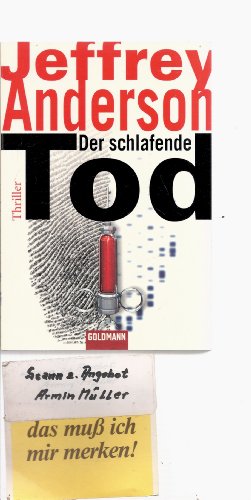 Beispielbild fr Der schlafende Tod zum Verkauf von Gabis Bcherlager