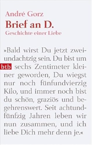 Imagen de archivo de Brief an D.: Geschichte einer Liebe a la venta por WorldofBooks