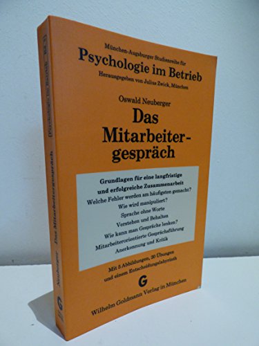 9783442770038: Das Mitarbeitergesprch - Neuberger, Oswald