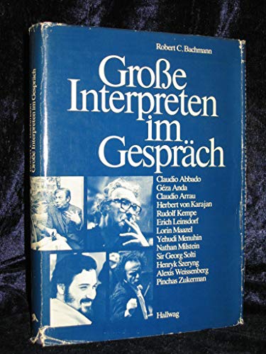 Stock image for Groe Interpreten im Gesprch for sale by medimops