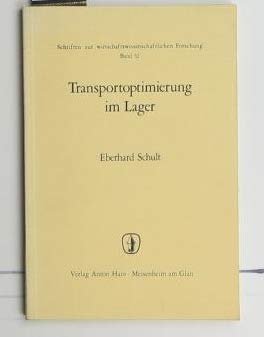Beispielbild fr Transportoptimierung im Lager. Schriften zur wirtschaftswissenschaftlichen Forschung , Bd. 52. zum Verkauf von NEPO UG