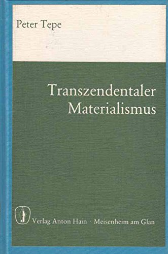 9783445015730: Transzendentaler Materialismus