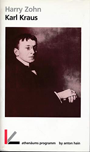 Karl Kraus. Aus dem Amerikanischen von Ilse Goesmann. OPpbd mit OSU, bestens erhalten. - 187 S. (pages) - Zohn, Harry