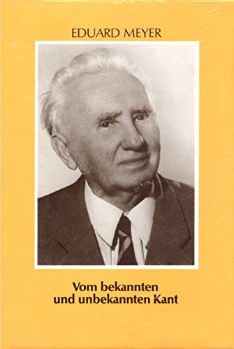 Beispielbild fr Vom bekannten und unbekannten Kant und andere Beitrge zur Kantforschung. zum Verkauf von Bernhard Kiewel Rare Books