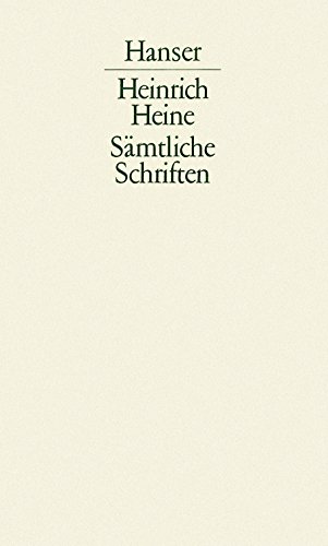 Heine, Heinrich. Sämtliche Schriften. Band 1. Hrsg. von Klaus Briegleb. - Heine, Heinrich und Klaus Briegleb (Hrsg.)