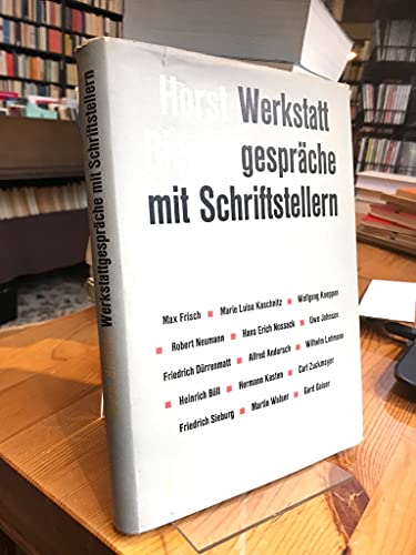 9783446109179: Werkstattgesprache mit Schriftstellern