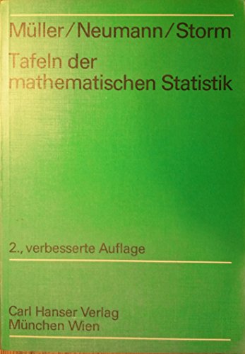 9783446121416: Tafeln der mathematischen Statistik