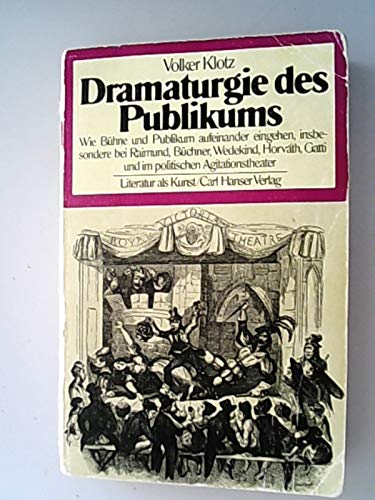 Imagen de archivo de Dramaturgie des Publikums a la venta por A.C. Daniel's Collectable Books