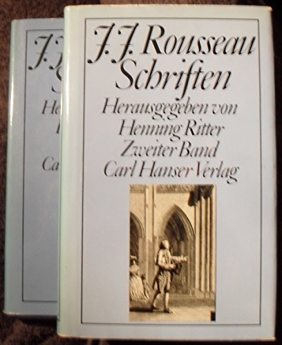 Beispielbild fr Rousseau, Schriften (2 Bnde): Herausgegeben von Henning Ritter Hanserbibliothek zum Verkauf von Studibuch