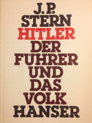 Beispielbild fr Hitler. Der Fhrer u.d. Volk, zum Verkauf von modernes antiquariat f. wiss. literatur