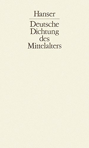 9783446127739: Deutsche Dichtung des Mittelalters I bis III