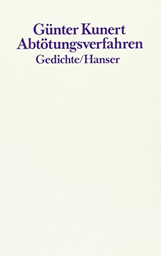 9783446131538: Abtötungsverfahren: Gedichte (German Edition)